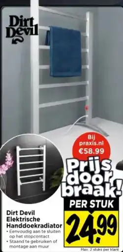 Vomar Voordeelmarkt Dirt Devil Elektrische Handdoekradiator aanbieding