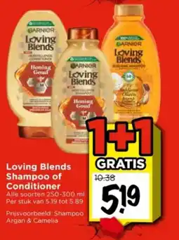 Vomar Voordeelmarkt Loving Blends Shampoo of Conditioner aanbieding