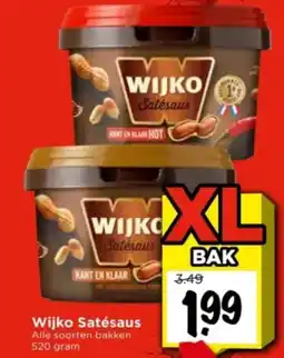 Vomar Voordeelmarkt Wijko Satésaus aanbieding