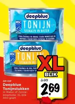 Vomar Voordeelmarkt Deepblue Tonijnstukken aanbieding