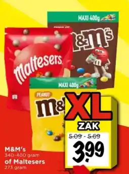 Vomar Voordeelmarkt M&M's of Maltesers aanbieding
