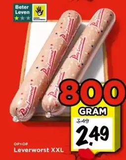 Vomar Voordeelmarkt Leverworst XXL aanbieding