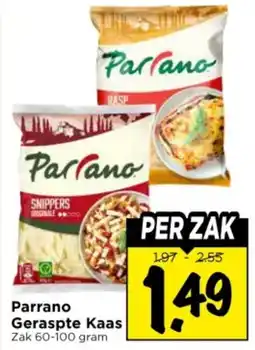 Vomar Voordeelmarkt Parrano Geraspte Kaas aanbieding