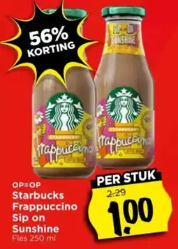 Vomar Voordeelmarkt Starbucks Frappuccino Sip on Sunshine aanbieding