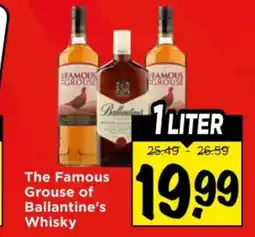 Vomar Voordeelmarkt The Famous Grouse of Ballantine's Whisky aanbieding