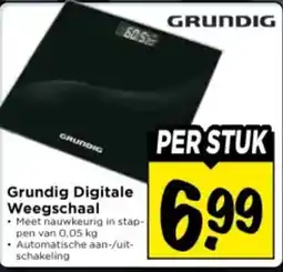 Vomar Voordeelmarkt Grundig Digitale Weegschaal aanbieding