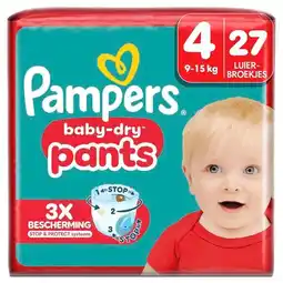 Trekpleister Pampers Baby-Dry Pants Maat 4 Luierbroekjes aanbieding