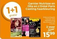 Trekpleister Garnier Nutrisse en Olia en L'Oréal Paris Casting haarkleuring aanbieding