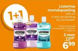 Trekpleister Listerine Mondspoeling aanbieding