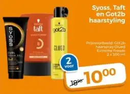 Trekpleister Syoss, Taft en Got2b haarstyling aanbieding