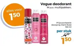 Trekpleister Vogue Deodorant aanbieding