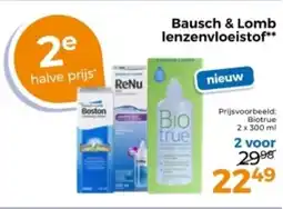 Trekpleister Bausch & Lomb Lenzenvloeistof aanbieding
