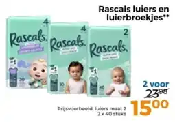 Trekpleister Rascals luiers en luierbroekjes aanbieding