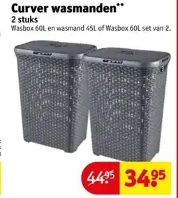 Kruidvat Curver wasmanden aanbieding