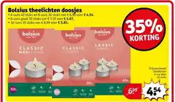 Kruidvat Bolsius theelichten doosjes aanbieding