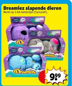 Kruidvat Dreamiez slapende dieren aanbieding