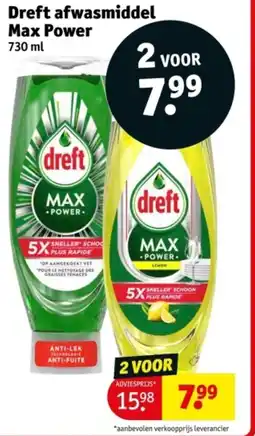 Kruidvat Dreft afwasmiddel Max Power aanbieding