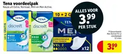 Kruidvat Tena Voordeelpak aanbieding