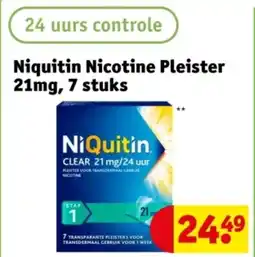 Kruidvat Niquitin Nicotine Pleister Niquitin Nicotine Pleister 21mg, 7 stuks aanbieding