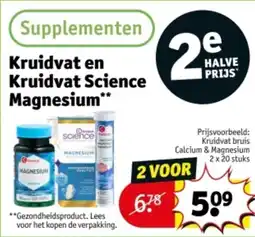 Kruidvat Kruidvat en Kruidvat Science Magnesium aanbieding