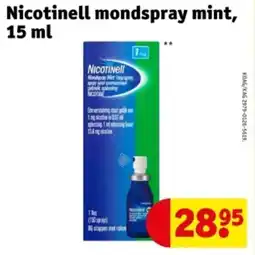 Kruidvat Nicotinell mondspray mint aanbieding
