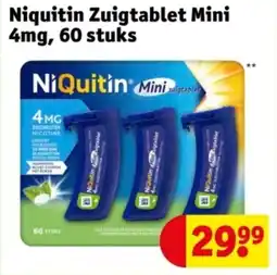 Kruidvat Niquitin Zuigtablet Mini 4mg aanbieding