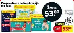 Kruidvat Pampers luiers en luierbroekjes big pack aanbieding