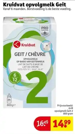 Kruidvat Kruidvat opvolgmelk Geit aanbieding