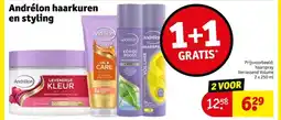 Kruidvat Andrélon haarkuren en styling aanbieding