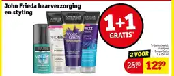 Kruidvat John Frieda haarverzorging en styling aanbieding
