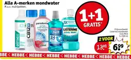 Kruidvat Alle A-merken mondwater aanbieding