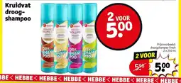Kruidvat Kruidvat droog- shampoo aanbieding