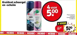 Kruidvat Kruidvat scheergel en -schuim aanbieding