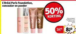 Kruidvat L'Oréal Paris foundation, concealer en poeder aanbieding