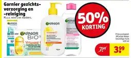 Kruidvat Garnier gezichts- verzorging en -reiniging aanbieding