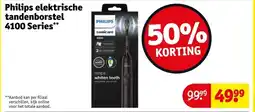 Kruidvat Philips elektrische tandenborstel 4100 Series aanbieding