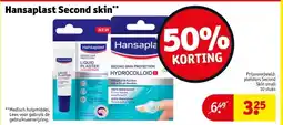 Kruidvat Hansaplast Second skin aanbieding