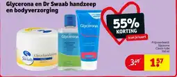 Kruidvat Glycerona en Dr Swaab handzeep en bodyverzorging aanbieding