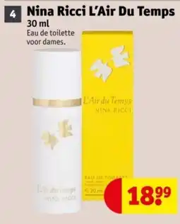 Kruidvat Nina Ricci L'Air Du Temps aanbieding