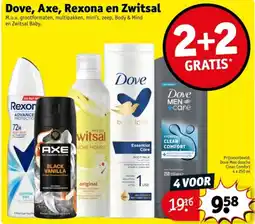 Kruidvat Dove, Axe, Rexona en Zwitsal aanbieding