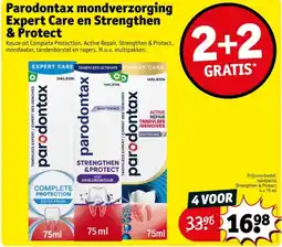 Kruidvat Parodontax mondverzorging Expert Care en Strengthen & Protect aanbieding