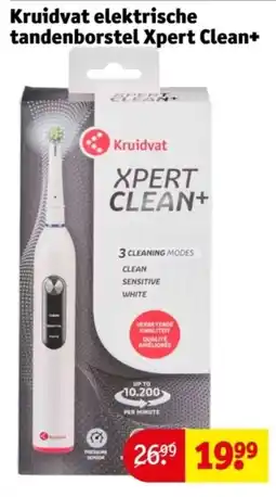 Kruidvat Kruidvat elektrische tandenborstel Xpert Clean+ aanbieding