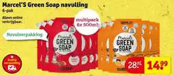 Kruidvat Marcel's Green Soap navulling aanbieding