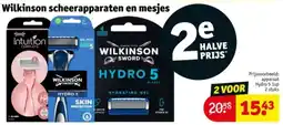 Kruidvat Wilkinson scheerapparaten en mesjes aanbieding