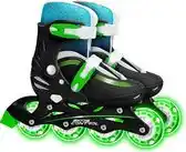 Bol.com Stamp Inline Skates Skids Control Hardboot Verstelbaar Zwart Maat 30-33 aanbieding