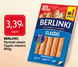 Food Plus BERLINKI Parówki classic Classic wieners aanbieding