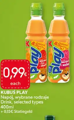 Food Plus KUBUS PLAY Napój, wybrane rodzaje aanbieding