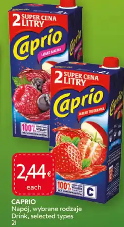 Food Plus CAPRIO Napój, wybrane rodzaje aanbieding