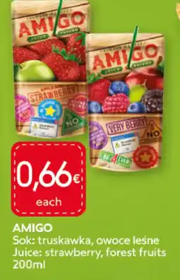 Food Plus AMIGO Sok: truskawka, owoce leśne aanbieding
