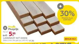 Praxis Laminaat wit eiken aanbieding